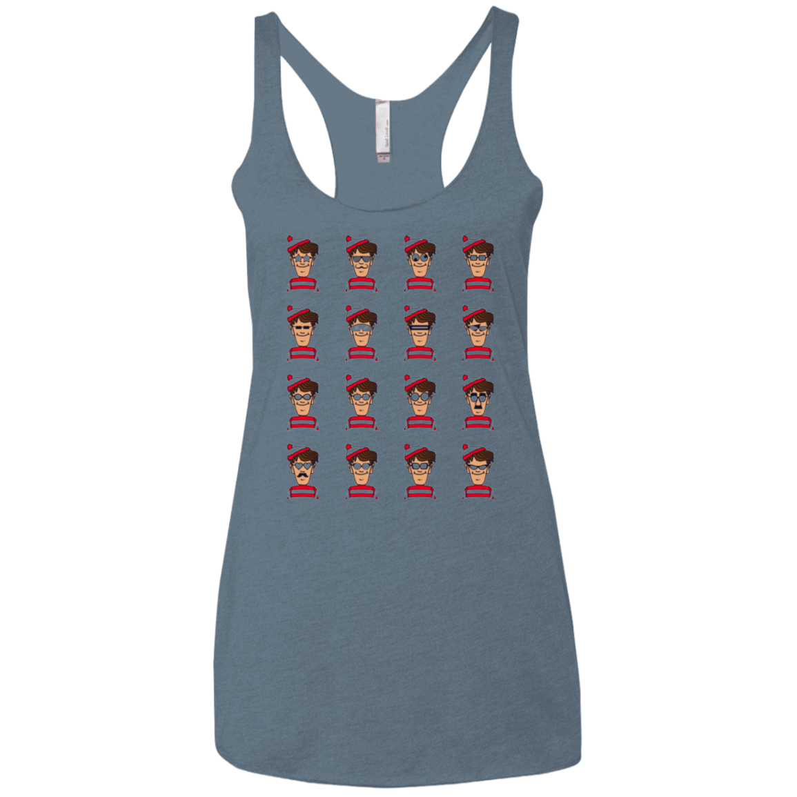 T-Shirts Indigo / X-Small Find Him Women's Triblend Racerback Tank