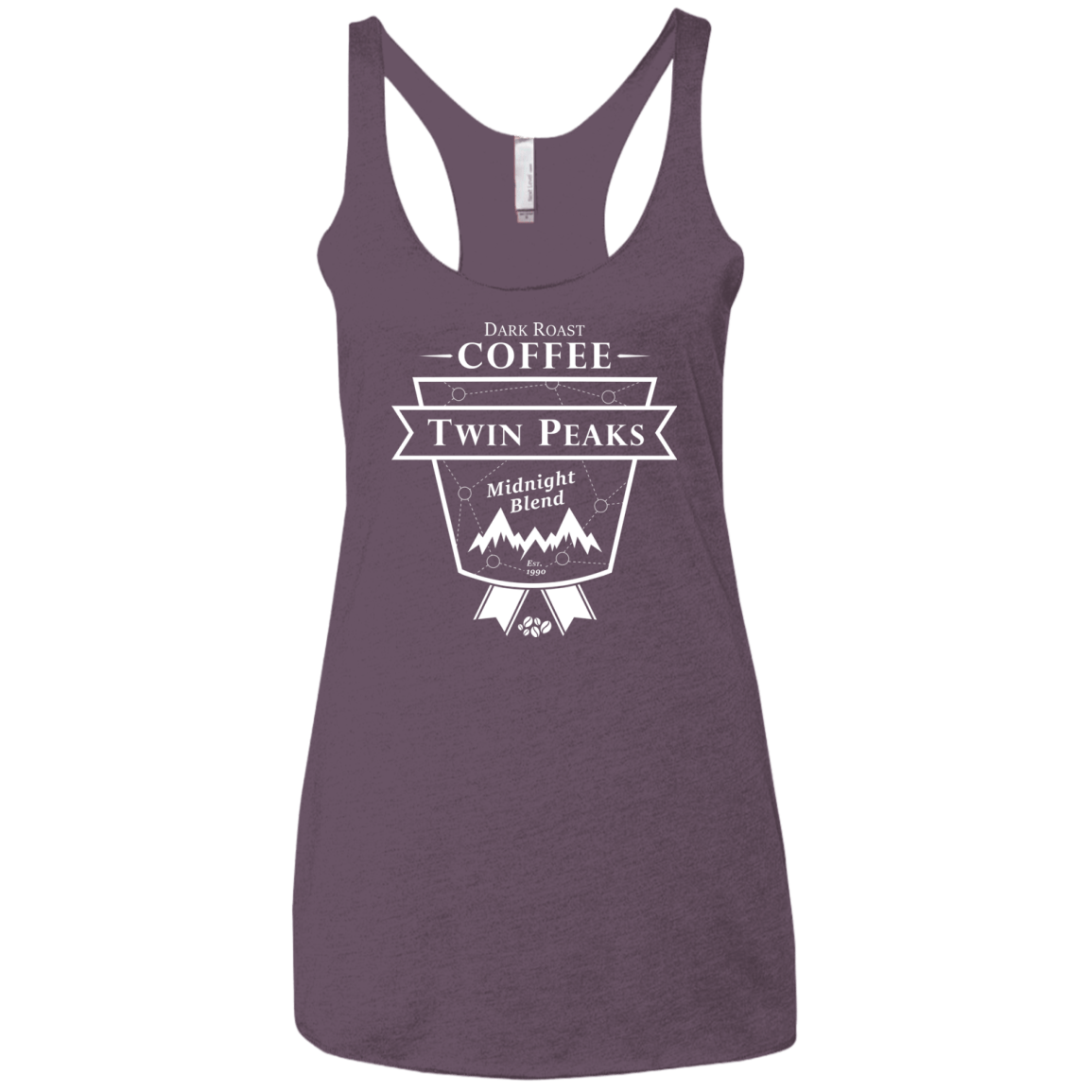 T-Shirts Vintage Purple / X-Small Finest Black Women's Triblend Racerback Tank