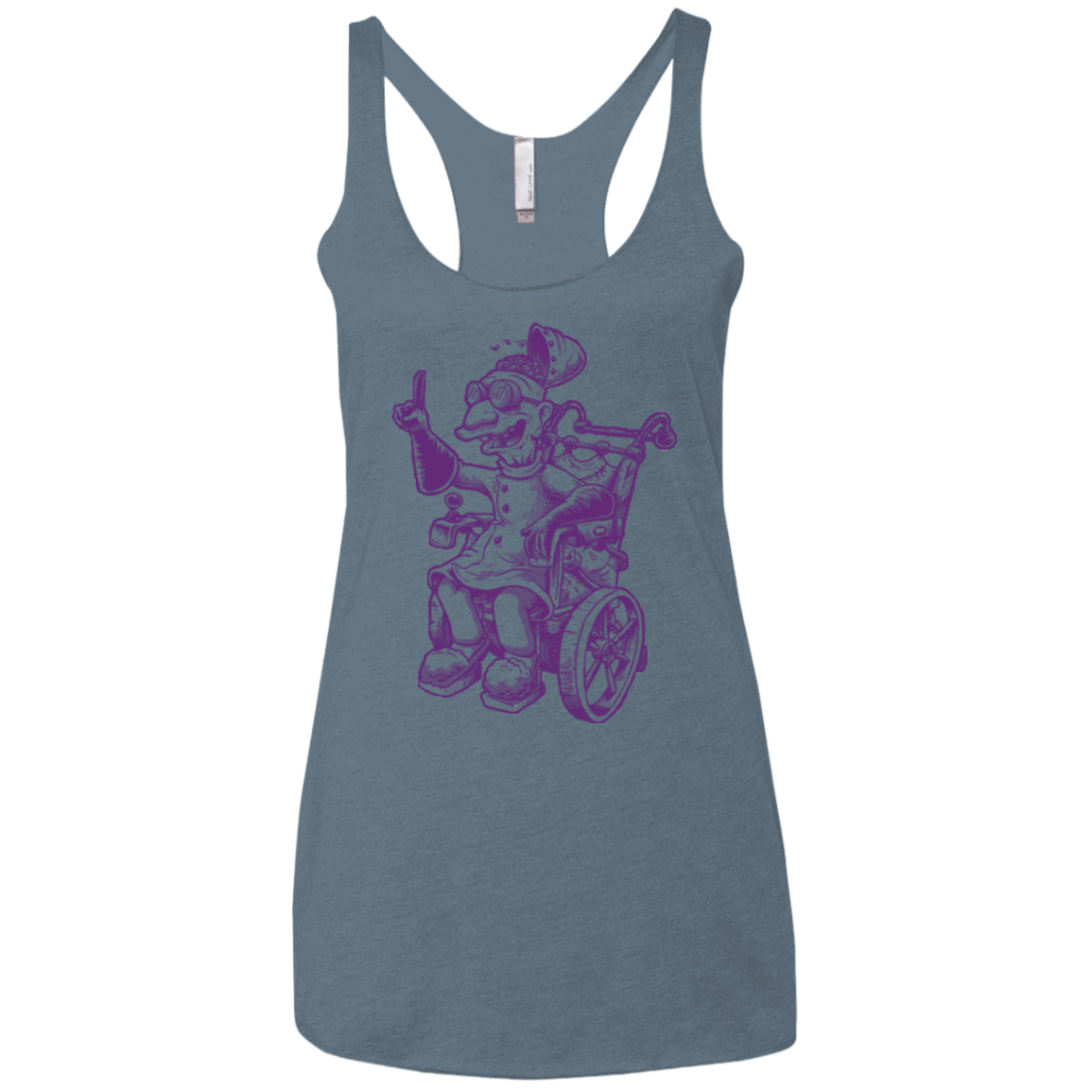 T-Shirts Indigo / X-Small Finklesworth Women's Triblend Racerback Tank
