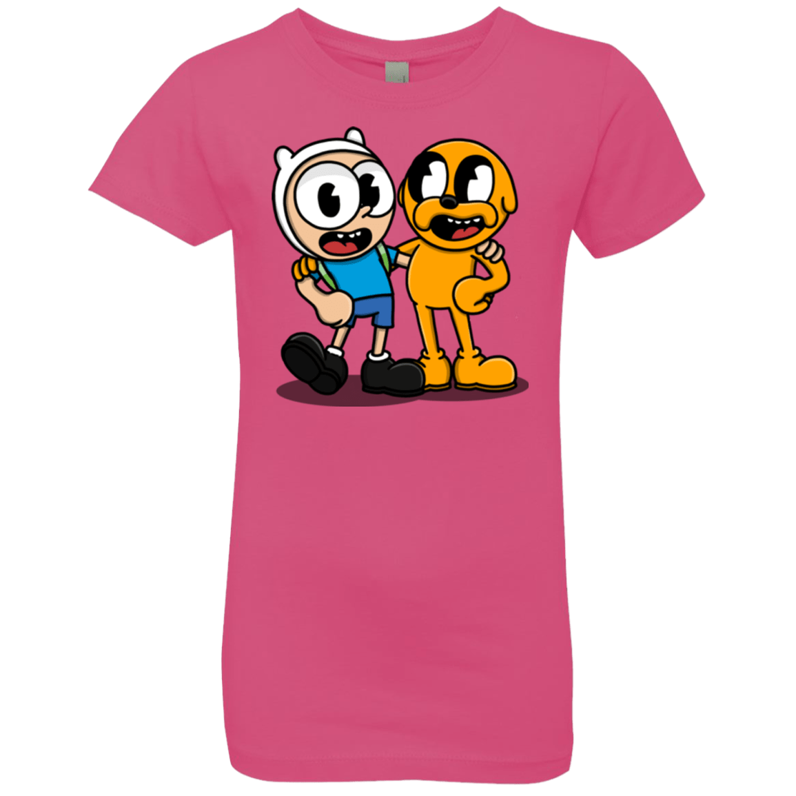 T-Shirts Hot Pink / YXS Finnhead and Jakeman Girls Premium T-Shirt