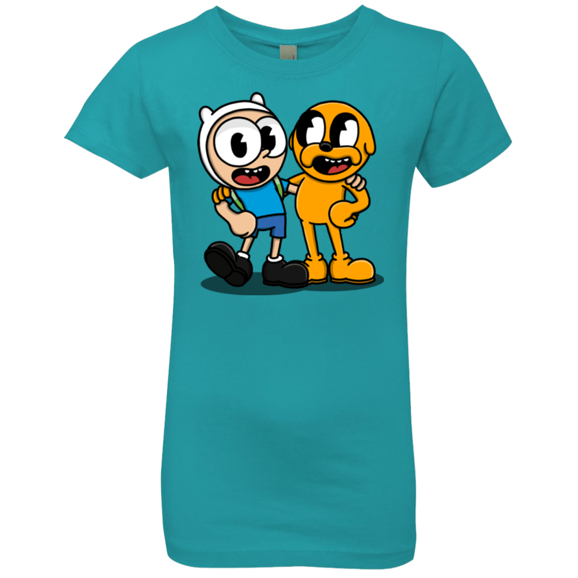 T-Shirts Tahiti Blue / YXS Finnhead and Jakeman Girls Premium T-Shirt