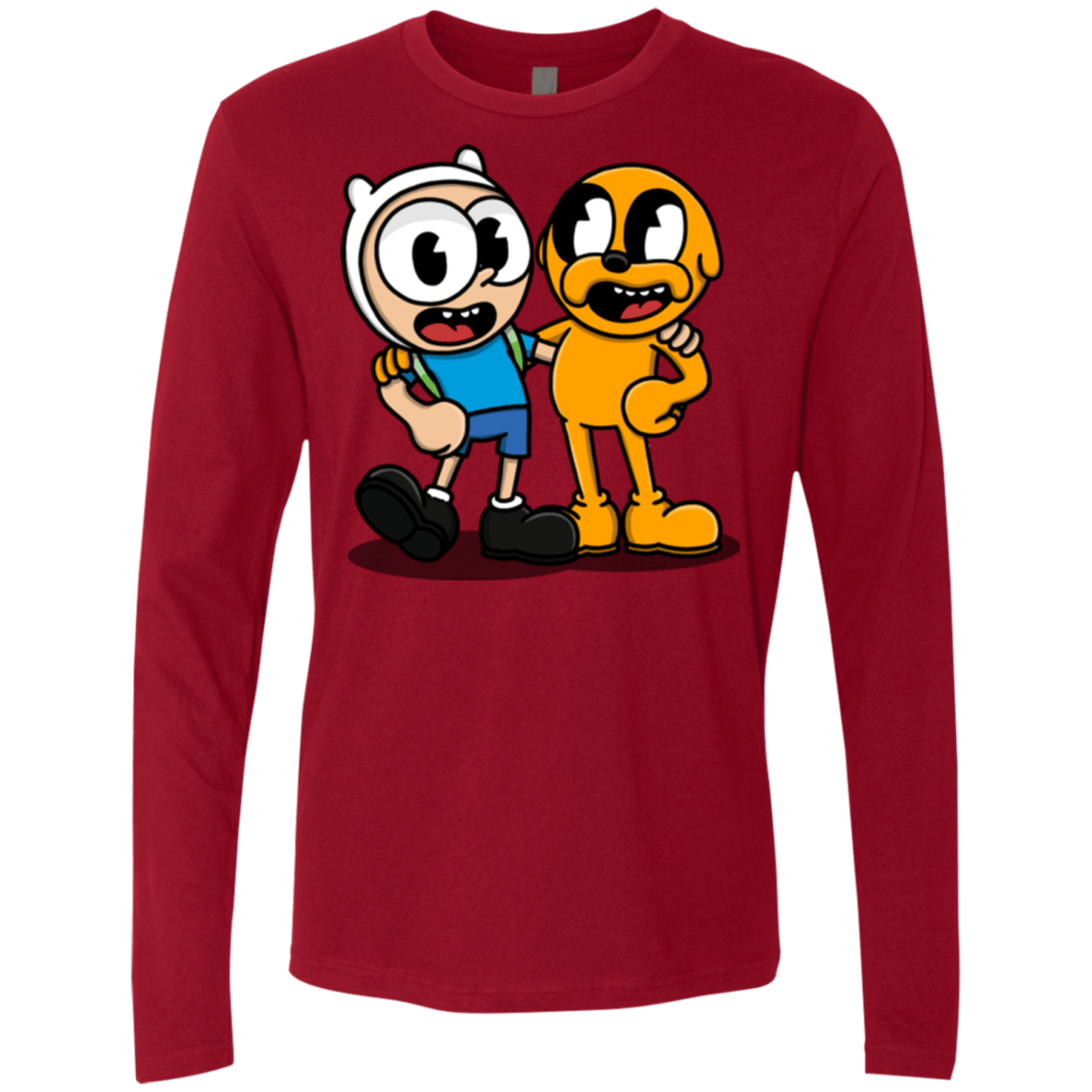 T-Shirts Cardinal / S Finnhead and Jakeman Men's Premium Long Sleeve