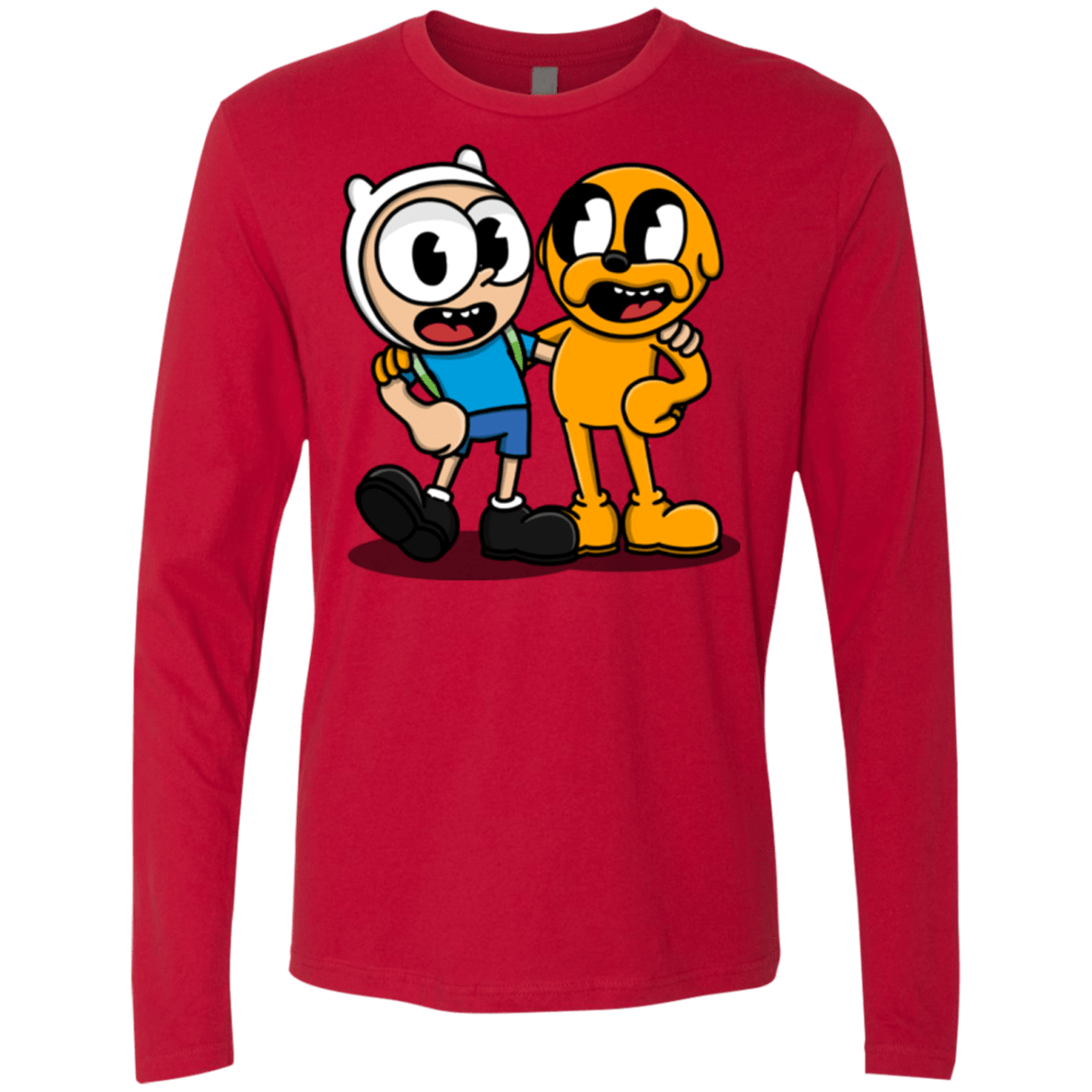 T-Shirts Red / S Finnhead and Jakeman Men's Premium Long Sleeve