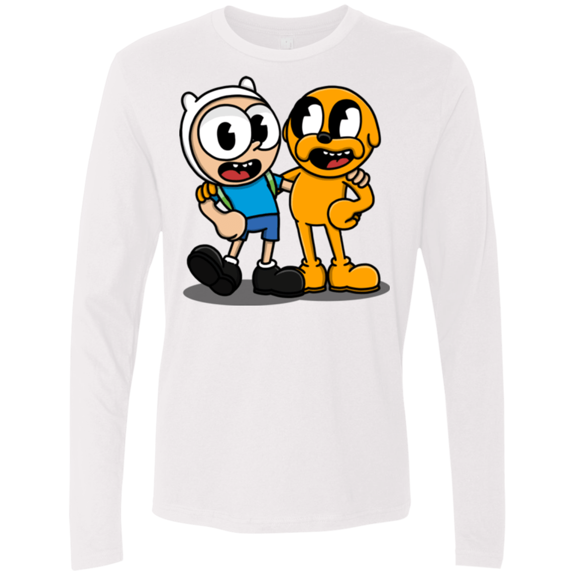 T-Shirts White / S Finnhead and Jakeman Men's Premium Long Sleeve