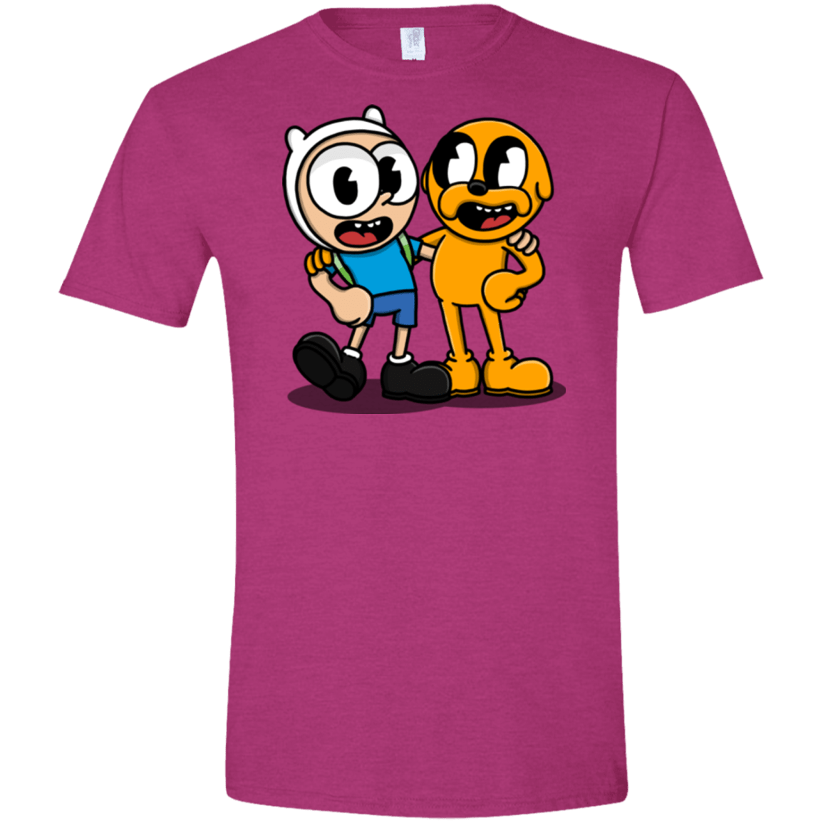 T-Shirts Antique Heliconia / S Finnhead and Jakeman Men's Semi-Fitted Softstyle