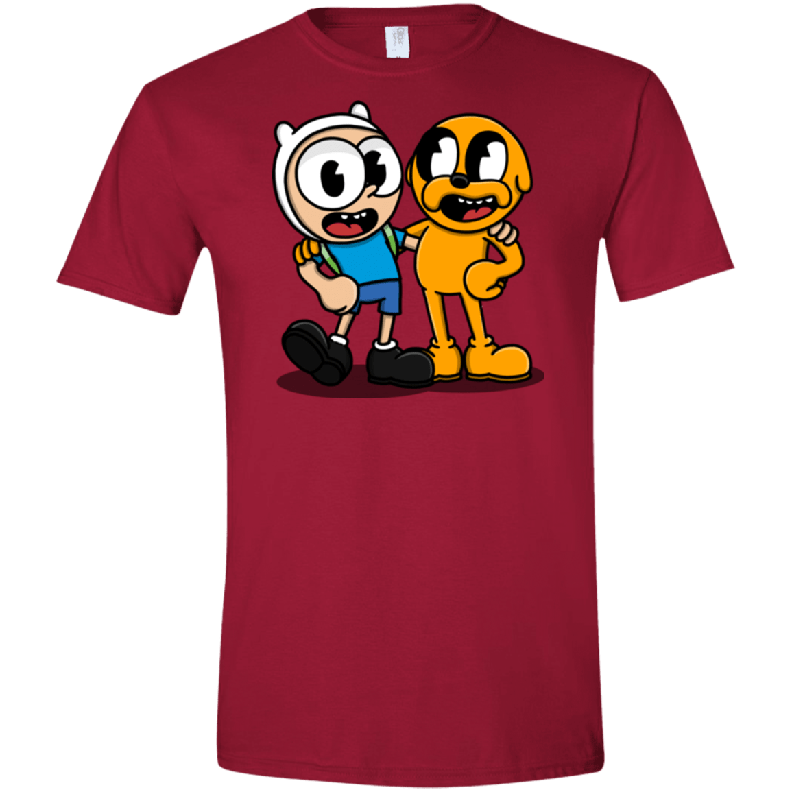 T-Shirts Cardinal Red / S Finnhead and Jakeman Men's Semi-Fitted Softstyle