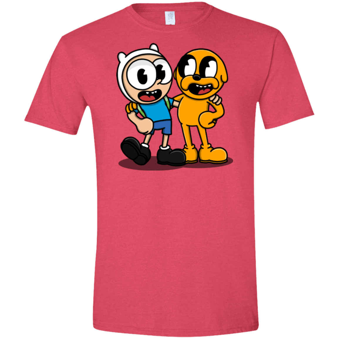 T-Shirts Heather Red / S Finnhead and Jakeman Men's Semi-Fitted Softstyle