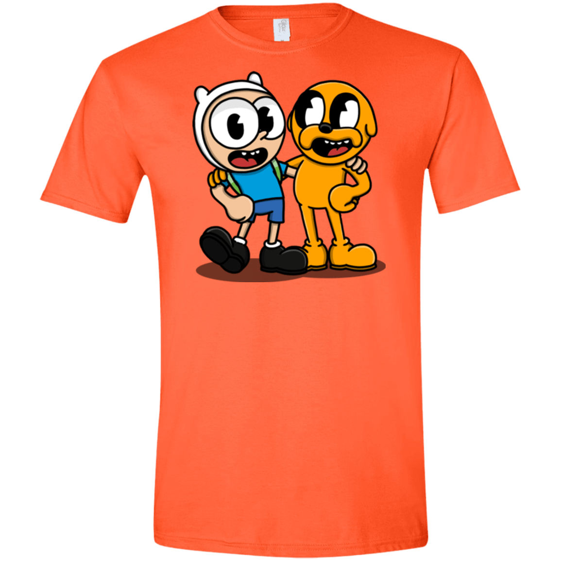 T-Shirts Orange / S Finnhead and Jakeman Men's Semi-Fitted Softstyle