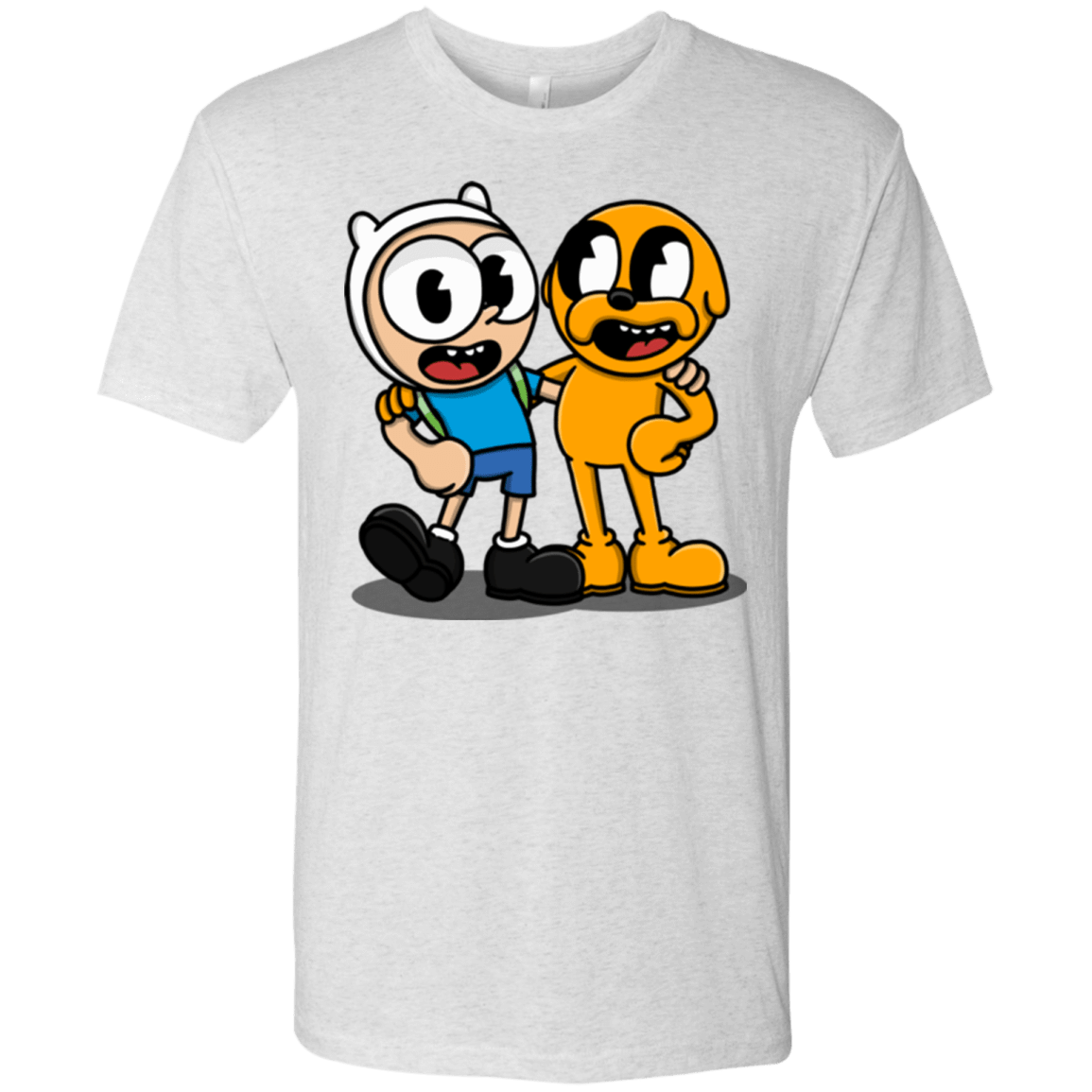 T-Shirts Heather White / S Finnhead and Jakeman Men's Triblend T-Shirt