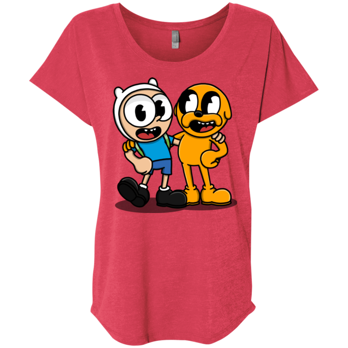 T-Shirts Vintage Red / X-Small Finnhead and Jakeman Triblend Dolman Sleeve