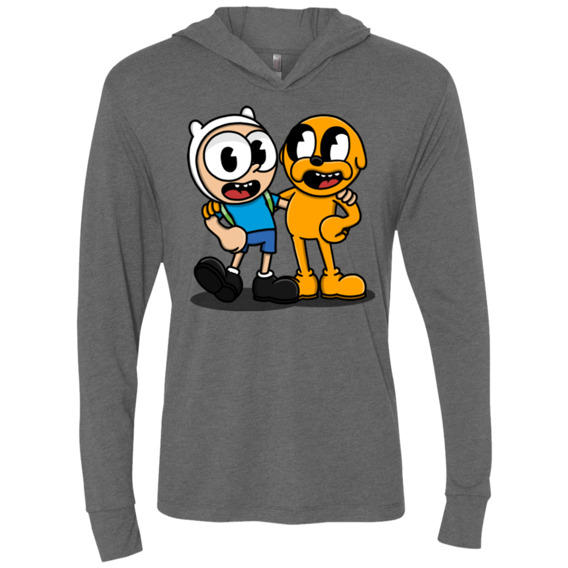 T-Shirts Premium Heather / X-Small Finnhead and Jakeman Triblend Long Sleeve Hoodie Tee