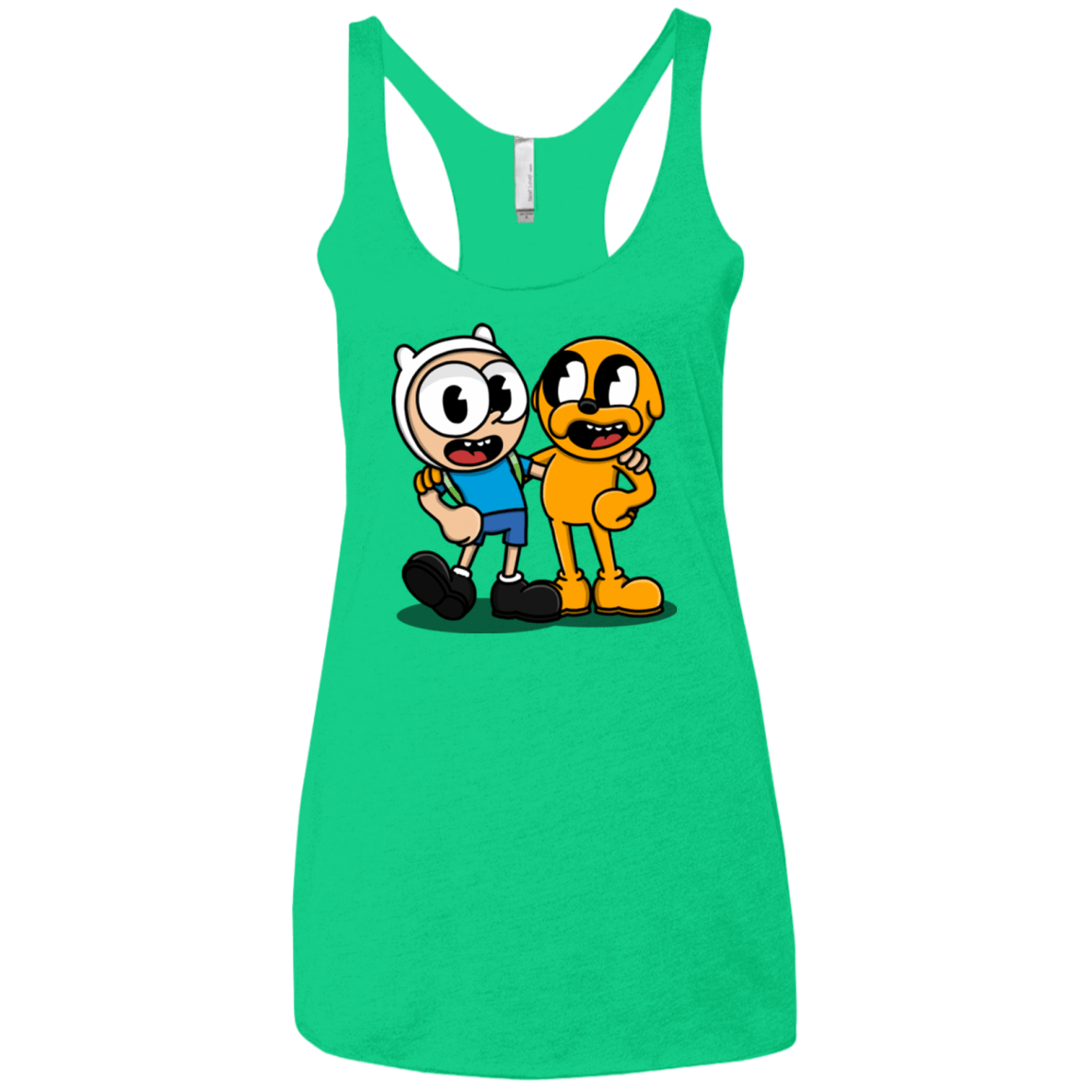 T-Shirts Envy / X-Small Finnhead and Jakeman Women's Triblend Racerback Tank