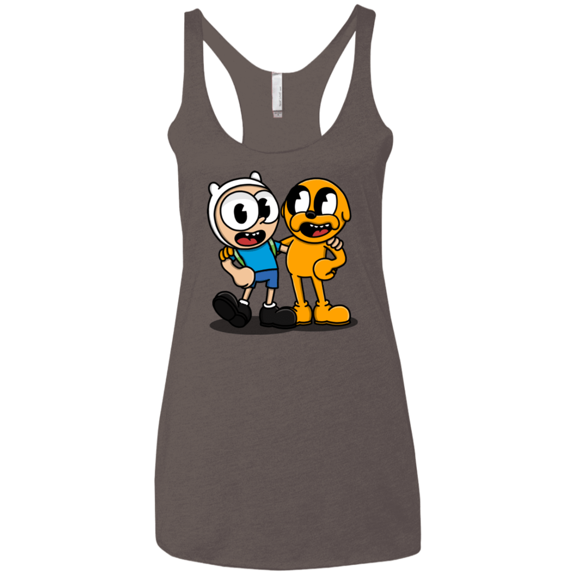 T-Shirts Macchiato / X-Small Finnhead and Jakeman Women's Triblend Racerback Tank