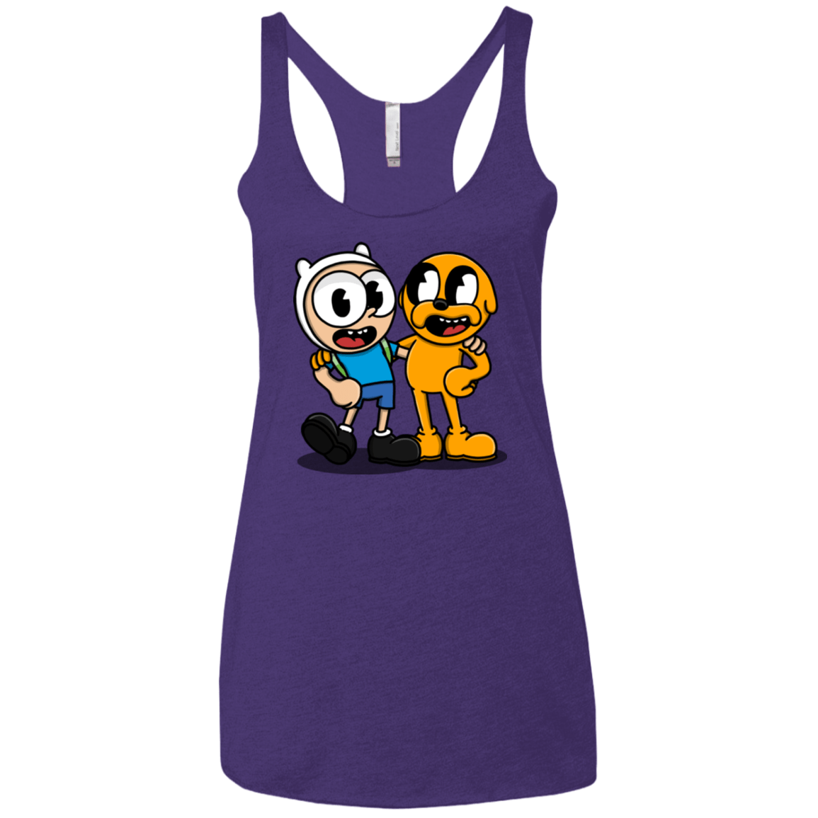 T-Shirts Purple Rush / X-Small Finnhead and Jakeman Women's Triblend Racerback Tank
