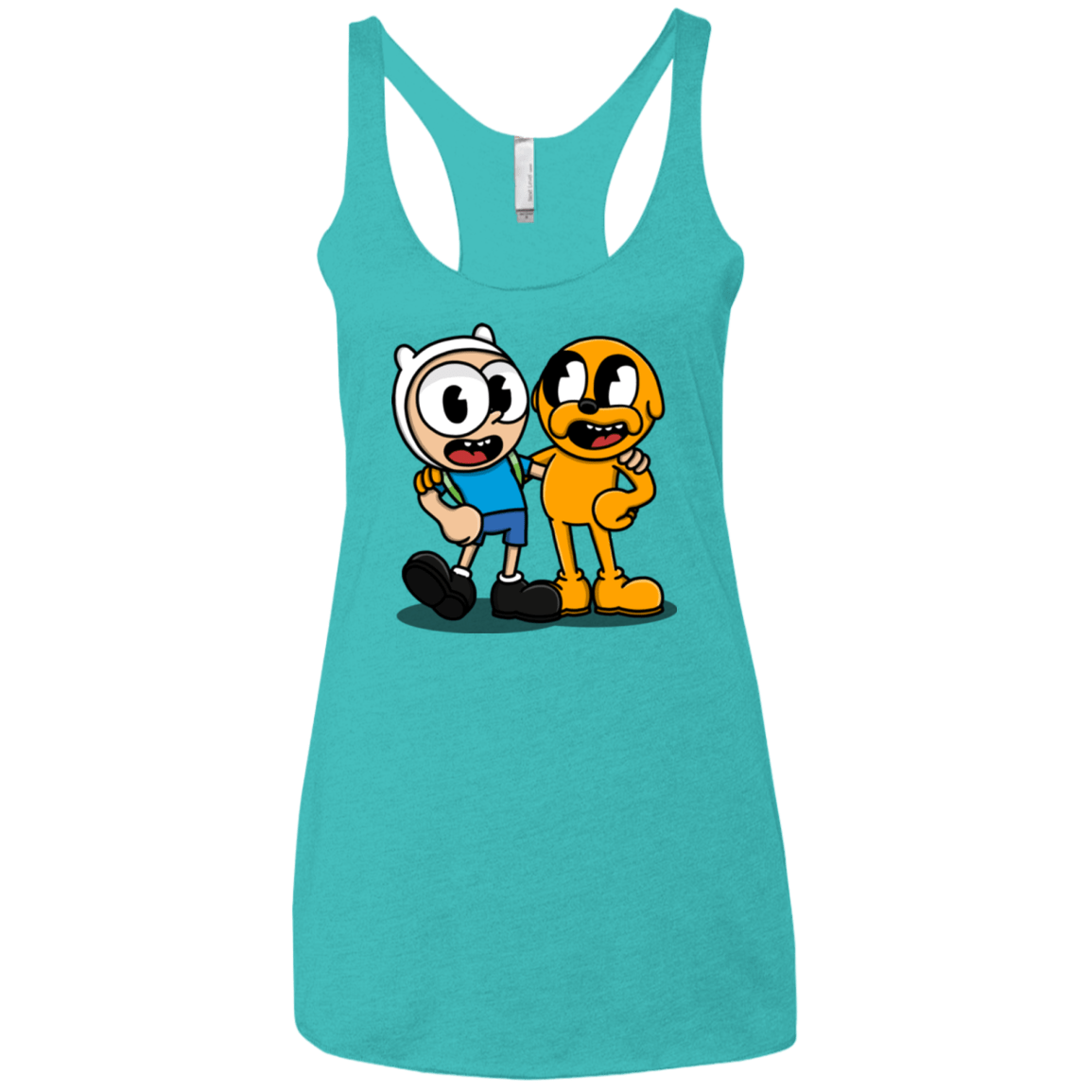 T-Shirts Tahiti Blue / X-Small Finnhead and Jakeman Women's Triblend Racerback Tank