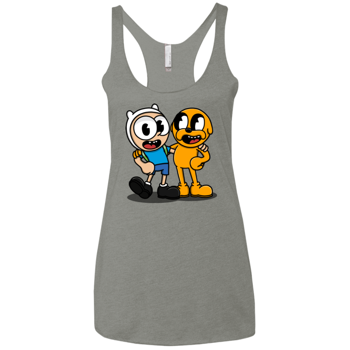 T-Shirts Venetian Grey / X-Small Finnhead and Jakeman Women's Triblend Racerback Tank