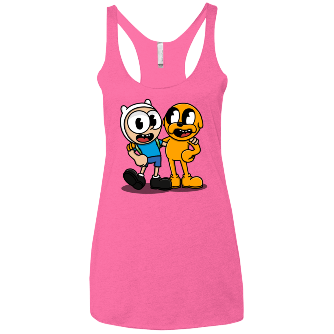 T-Shirts Vintage Pink / X-Small Finnhead and Jakeman Women's Triblend Racerback Tank