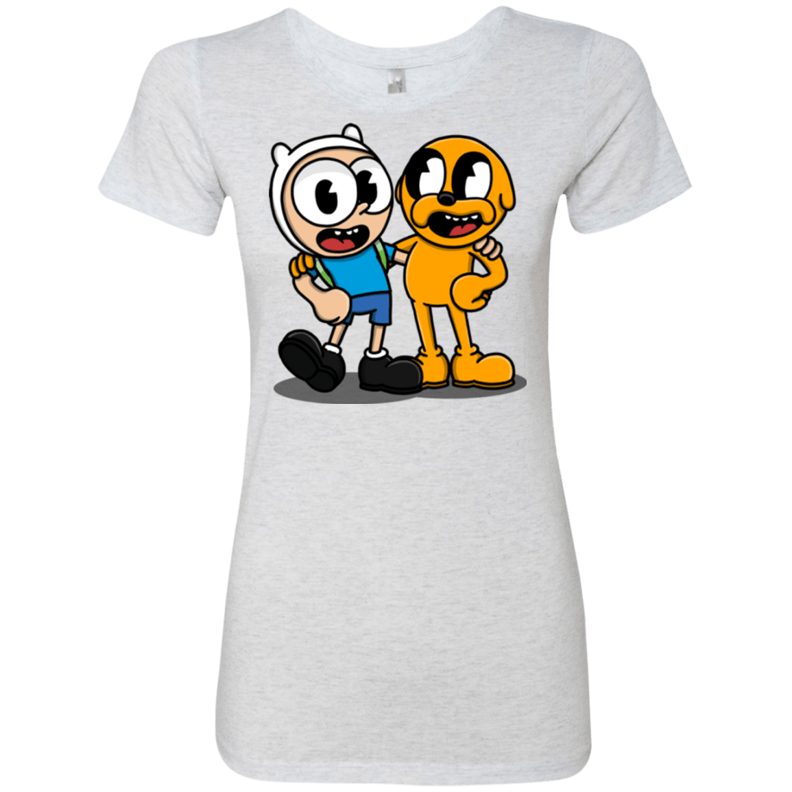 T-Shirts Heather White / S Finnhead and Jakeman Women's Triblend T-Shirt