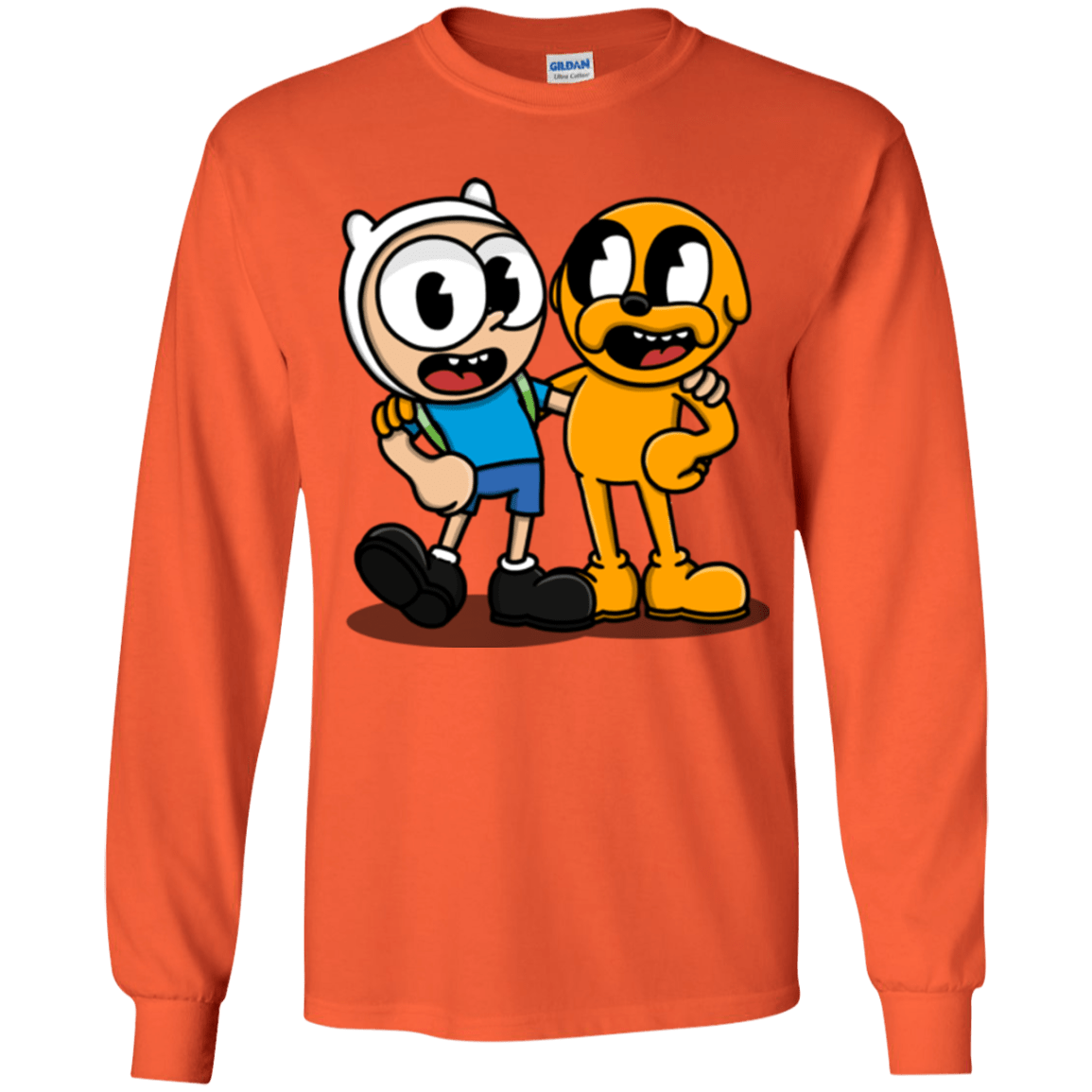 T-Shirts Orange / YS Finnhead and Jakeman Youth Long Sleeve T-Shirt