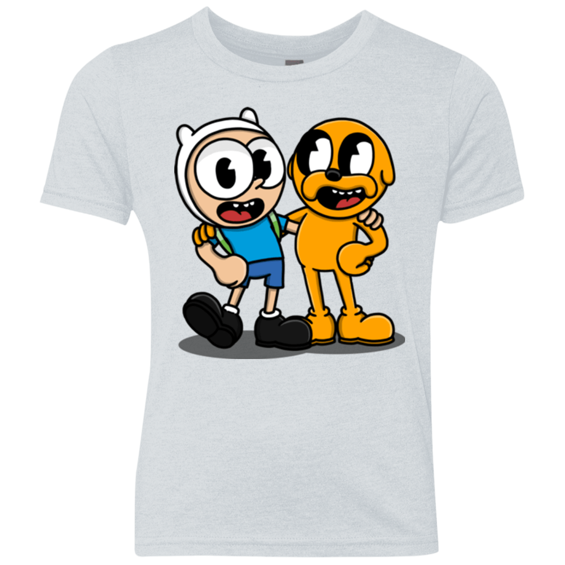 T-Shirts Heather White / YXS Finnhead and Jakeman Youth Triblend T-Shirt