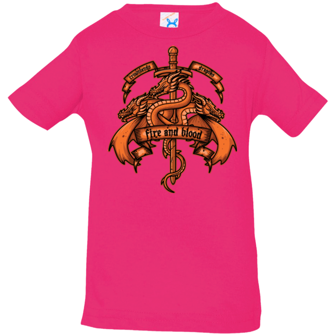 T-Shirts Hot Pink / 6 Months FIRE AND BLOOD Infant PremiumT-Shirt