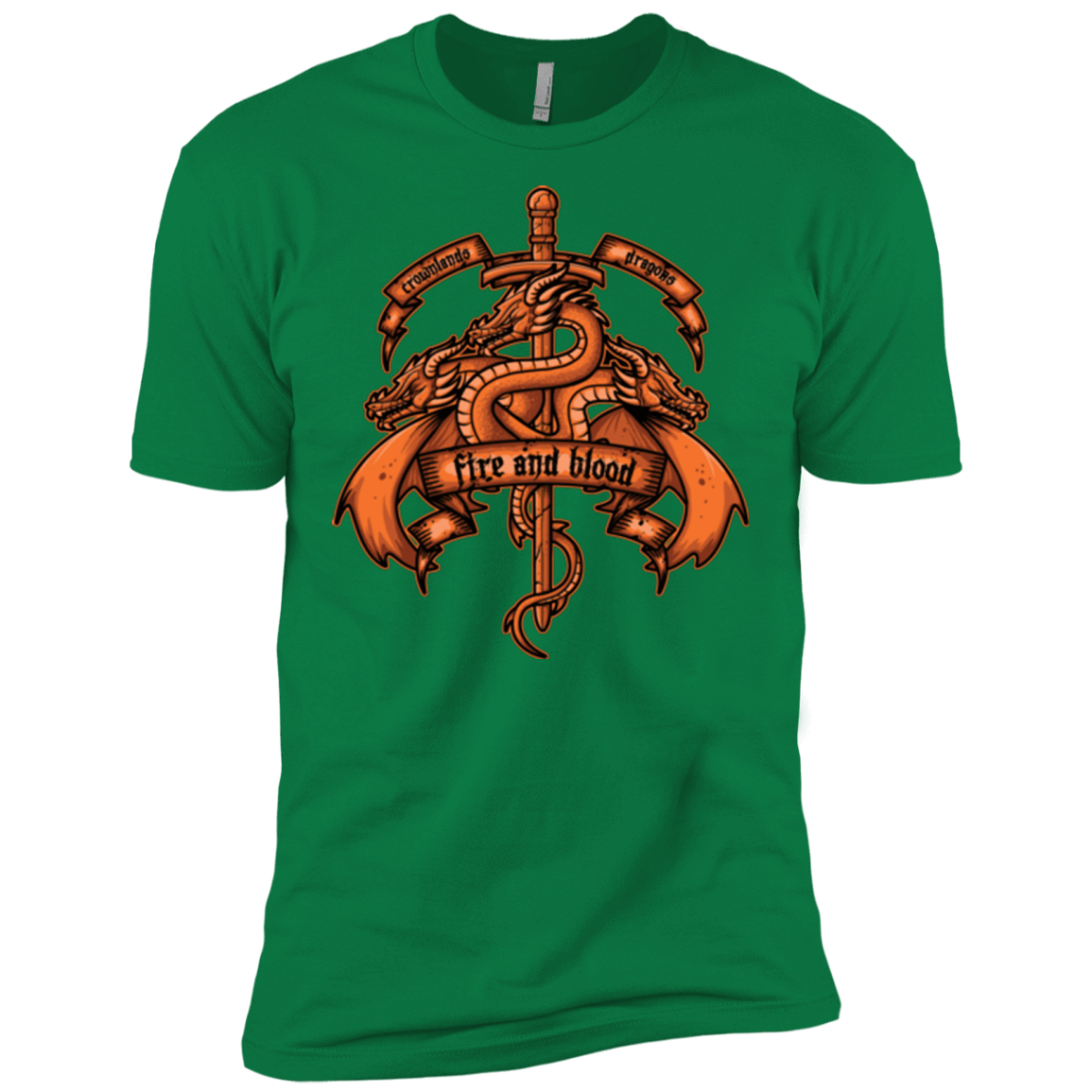 T-Shirts Kelly Green / X-Small FIRE AND BLOOD Men's Premium T-Shirt