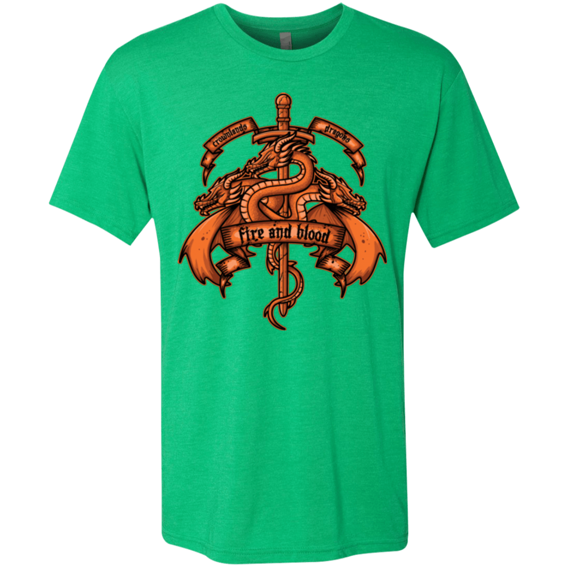 T-Shirts Envy / Small FIRE AND BLOOD Men's Triblend T-Shirt