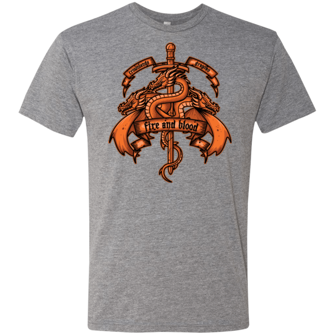 T-Shirts Premium Heather / Small FIRE AND BLOOD Men's Triblend T-Shirt