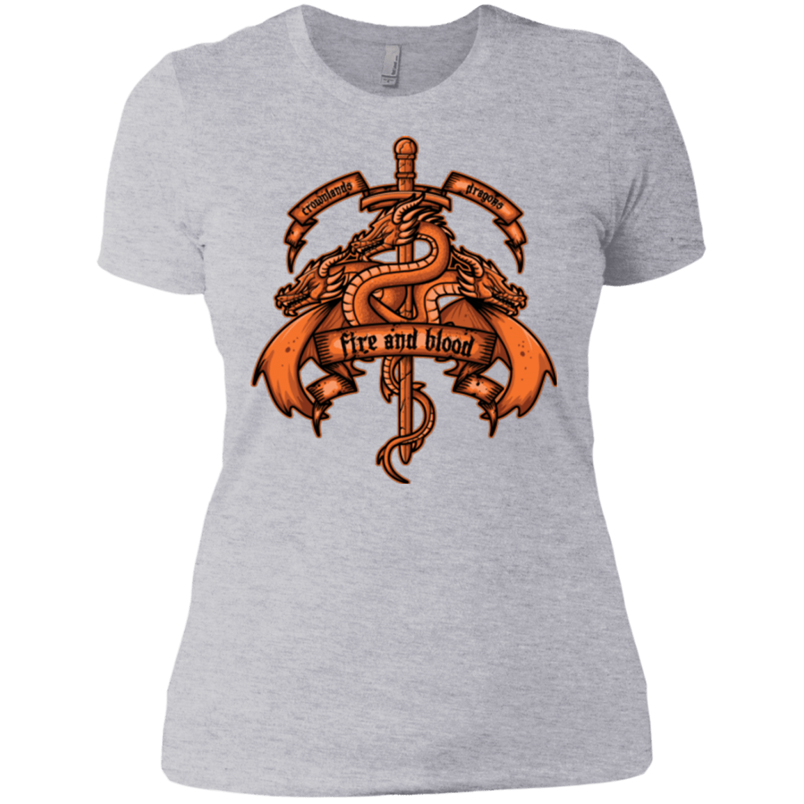 T-Shirts Heather Grey / X-Small FIRE AND BLOOD Women's Premium T-Shirt