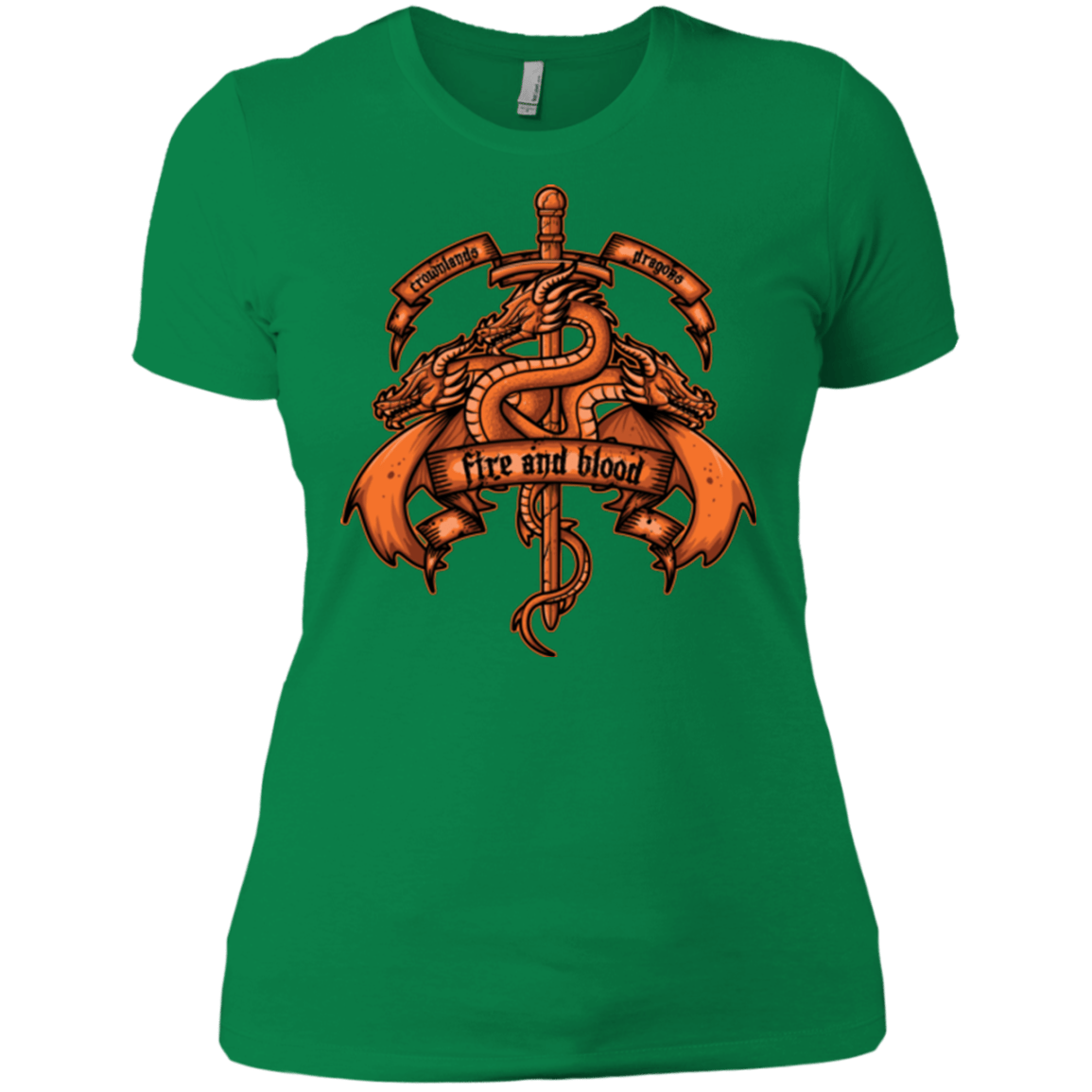 T-Shirts Kelly Green / X-Small FIRE AND BLOOD Women's Premium T-Shirt