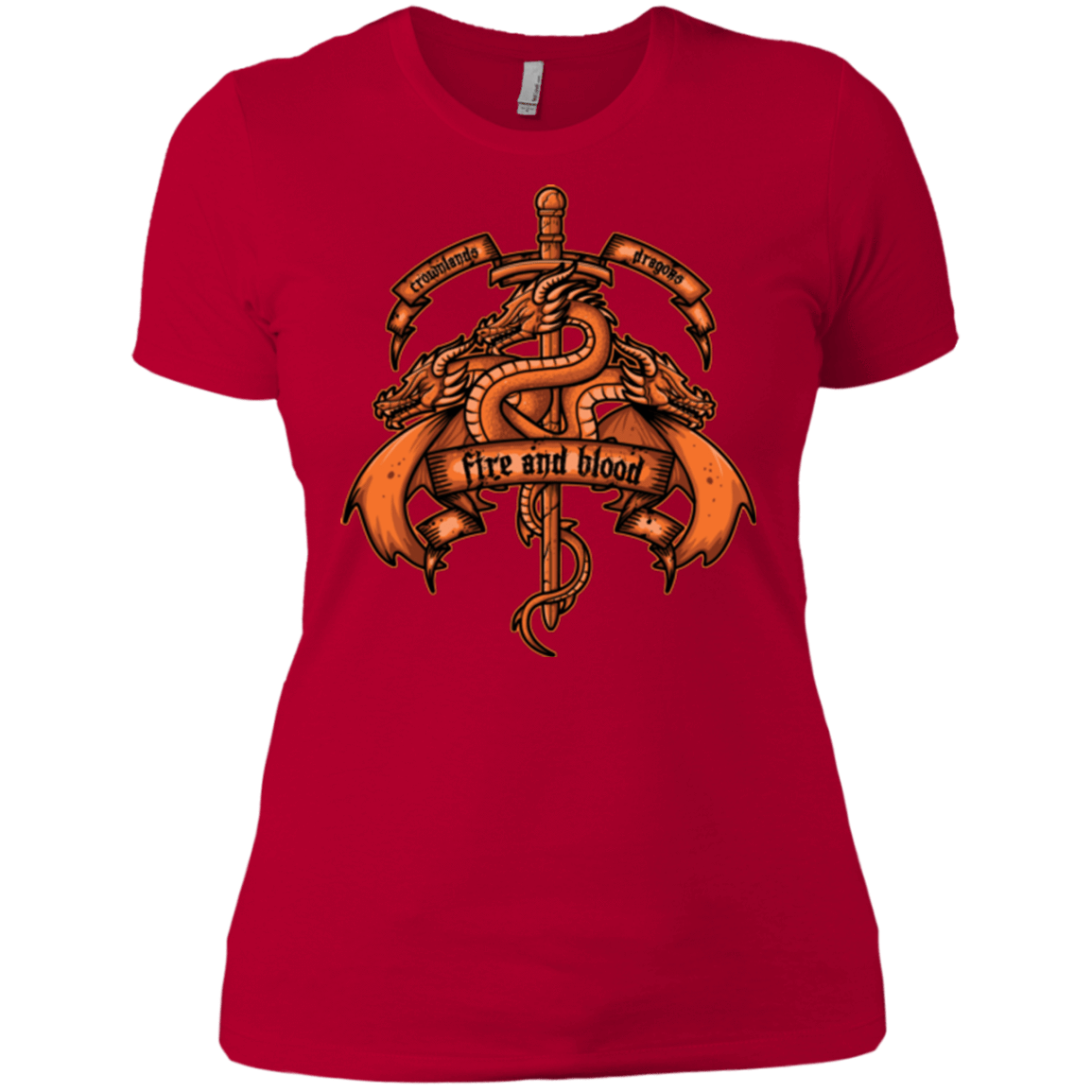 T-Shirts Red / X-Small FIRE AND BLOOD Women's Premium T-Shirt