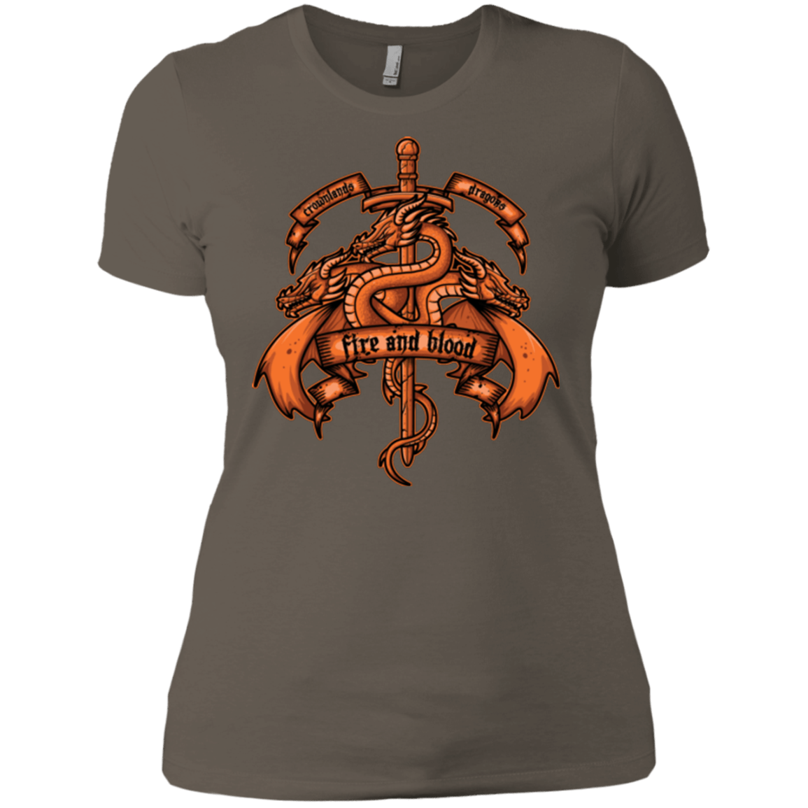 T-Shirts Warm Grey / X-Small FIRE AND BLOOD Women's Premium T-Shirt