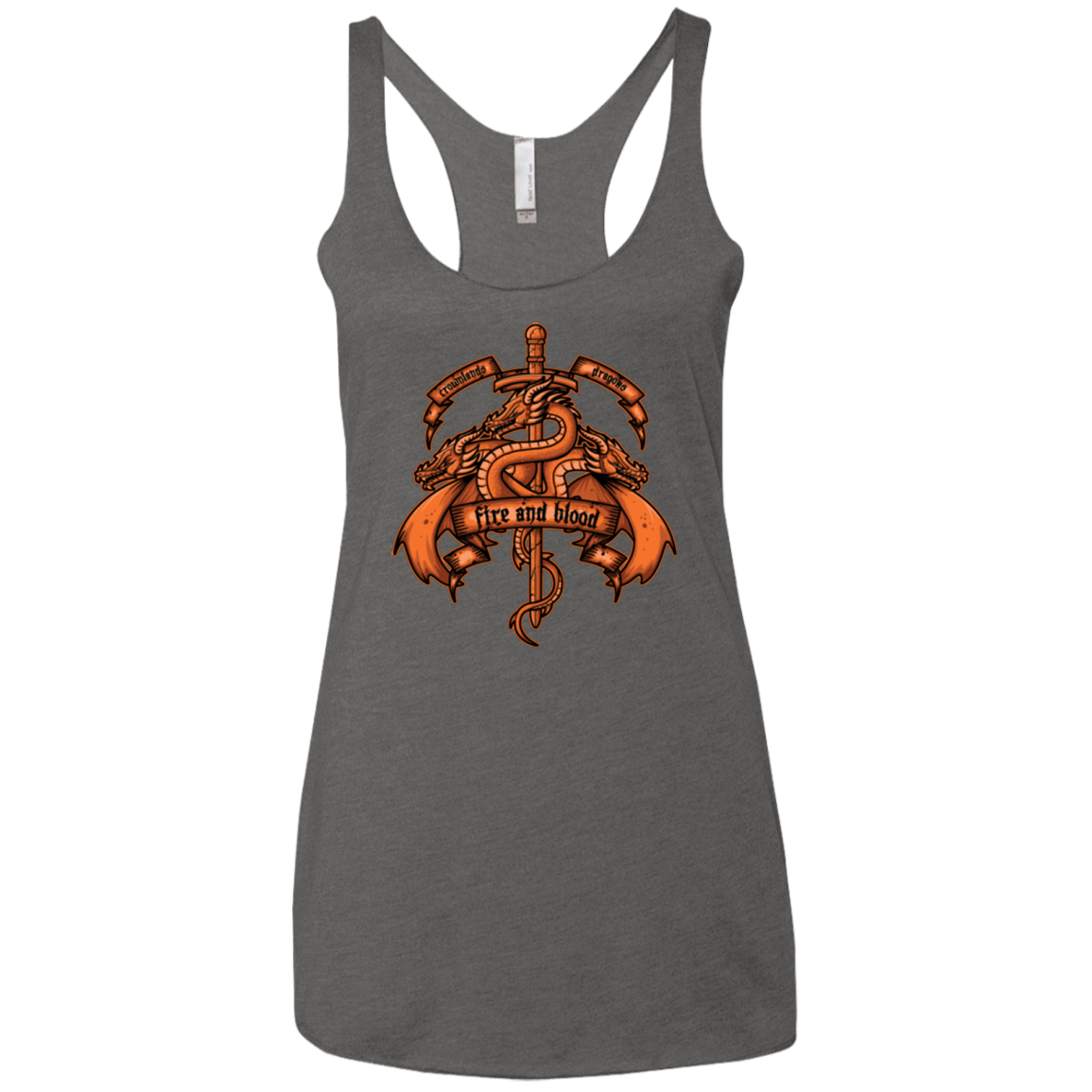 T-Shirts Premium Heather / X-Small FIRE AND BLOOD Women's Triblend Racerback Tank