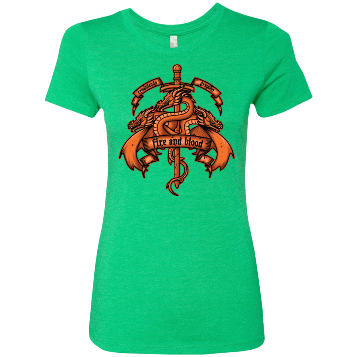 T-Shirts Envy / Small FIRE AND BLOOD Women's Triblend T-Shirt