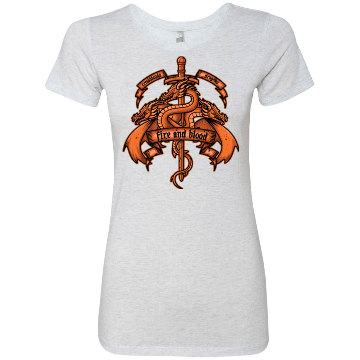 T-Shirts Heather White / Small FIRE AND BLOOD Women's Triblend T-Shirt