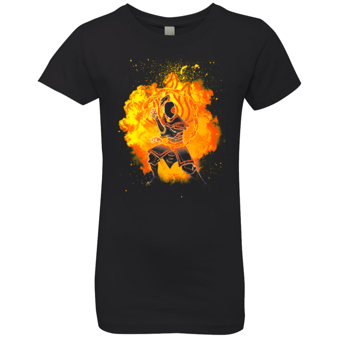 T-Shirts Black / YXS Fire Bender Soul Girls Premium T-Shirt