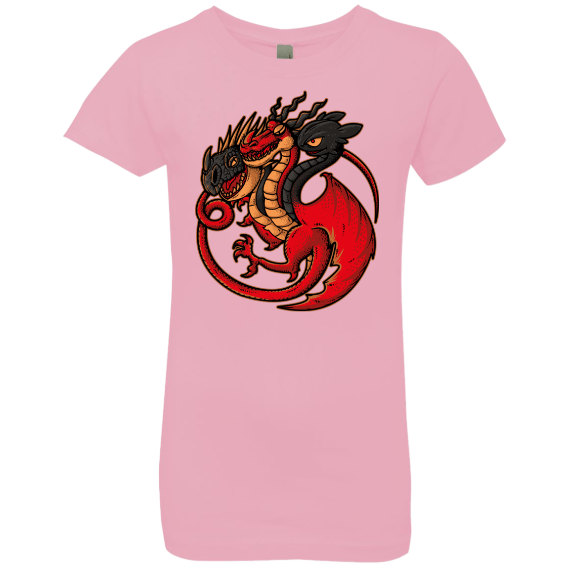 T-Shirts Light Pink / YXS FIRE BLOOD AND TRAINING Girls Premium T-Shirt