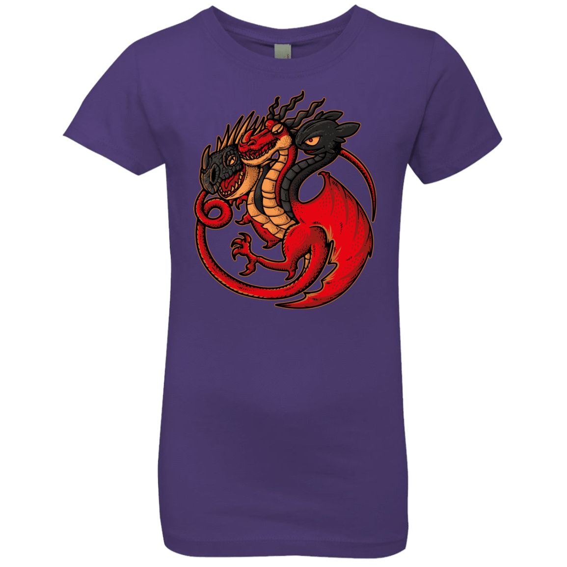 T-Shirts Purple Rush / YXS FIRE BLOOD AND TRAINING Girls Premium T-Shirt