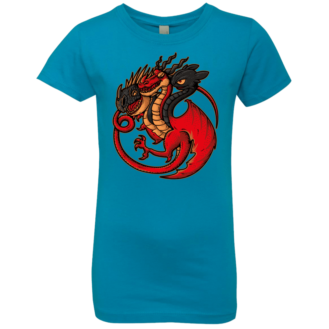 T-Shirts Turquoise / YXS FIRE BLOOD AND TRAINING Girls Premium T-Shirt