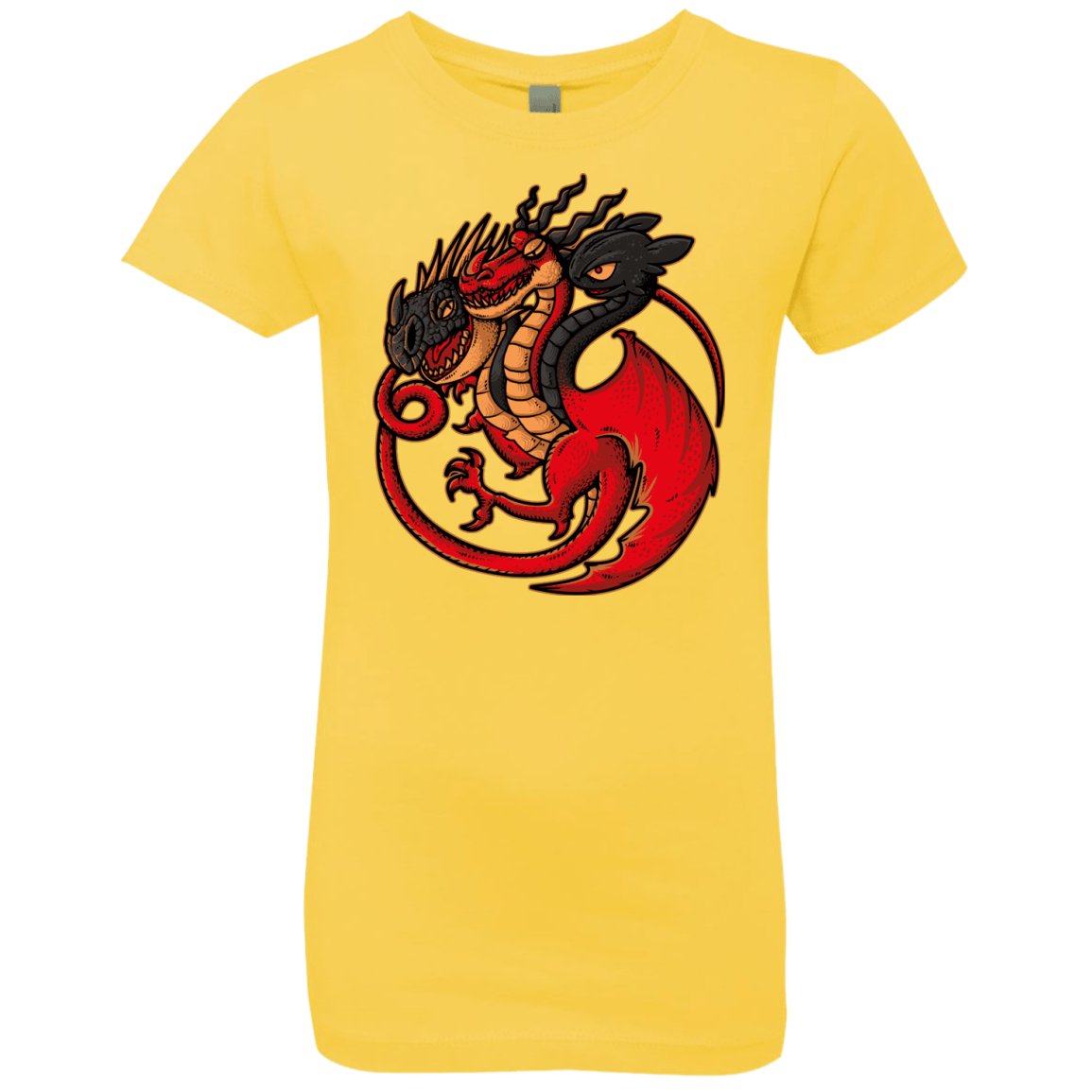 T-Shirts Vibrant Yellow / YXS FIRE BLOOD AND TRAINING Girls Premium T-Shirt