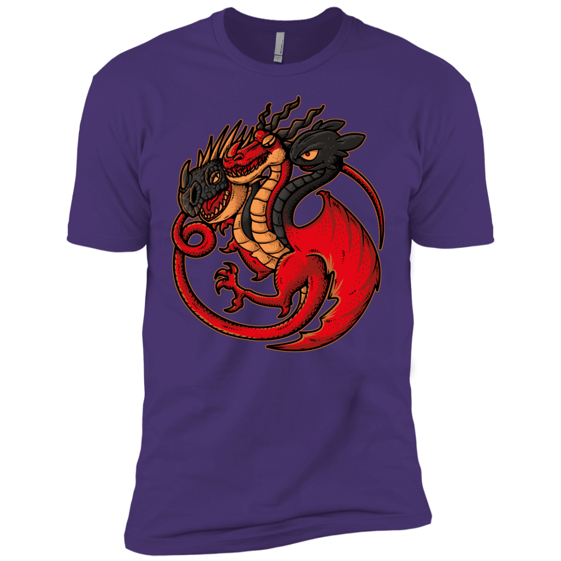 T-Shirts Purple / X-Small FIRE BLOOD AND TRAINING Men's Premium T-Shirt