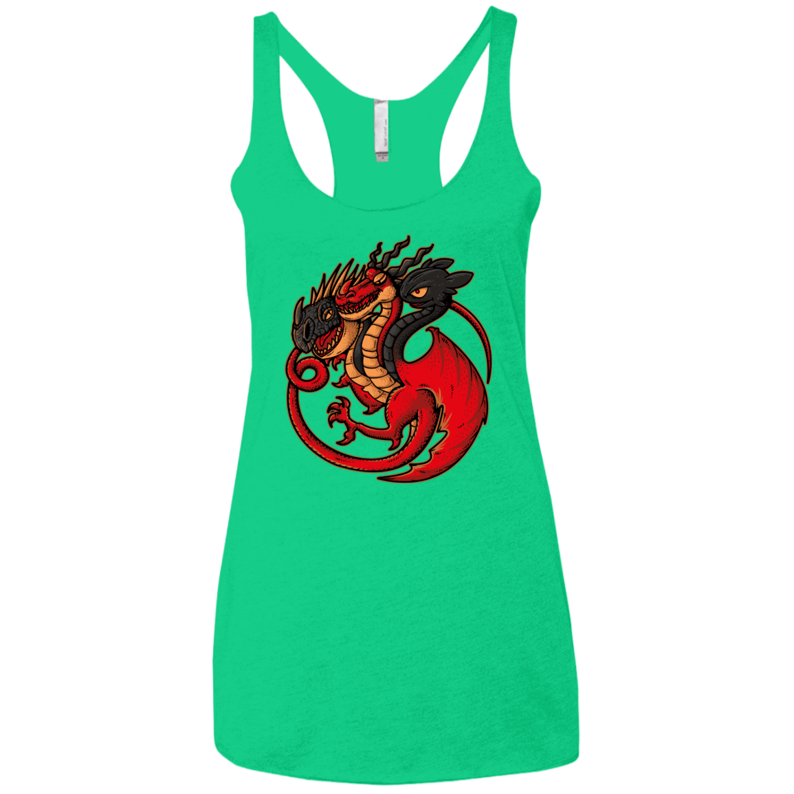 T-Shirts Envy / X-Small FIRE BLOOD AND TRAINING Women's Triblend Racerback Tank