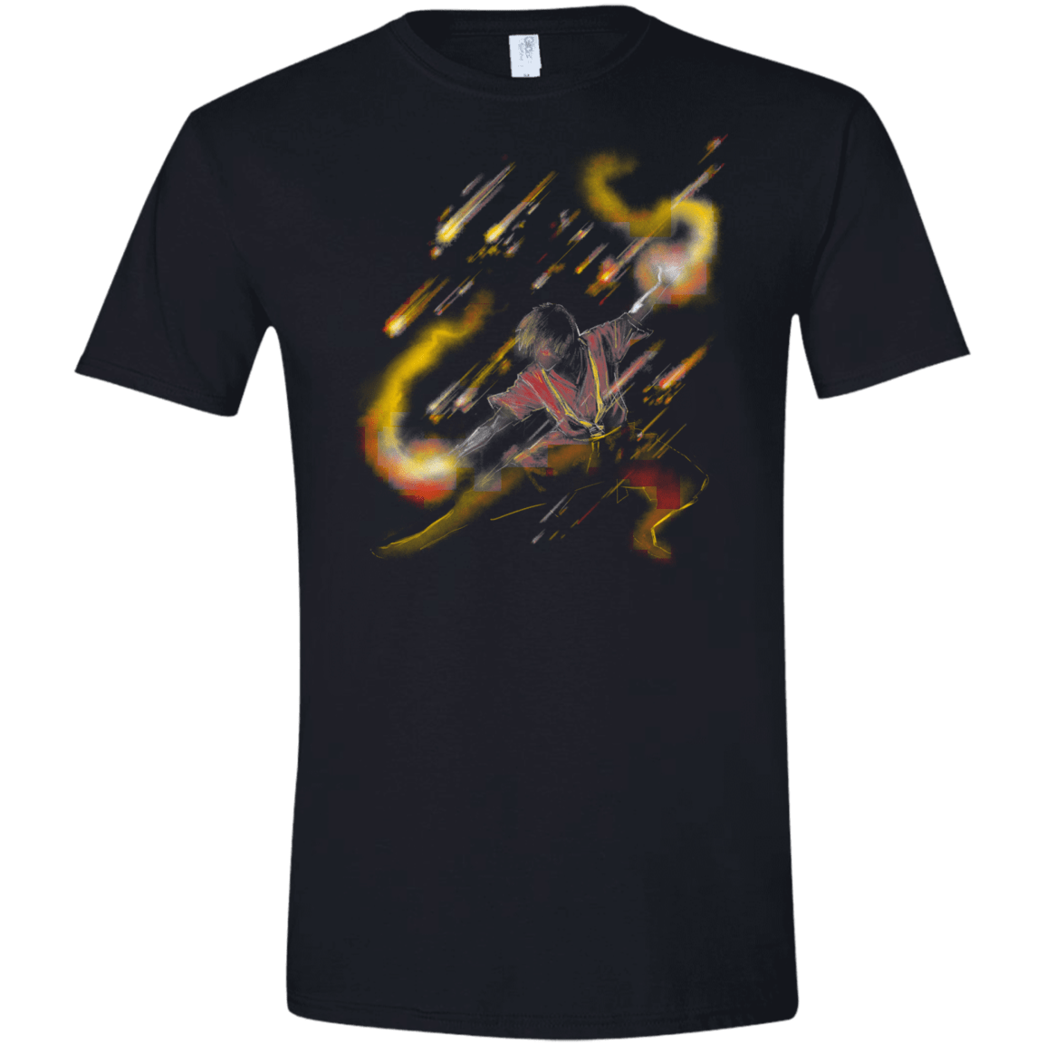 T-Shirts Black / X-Small Fire Dancer Men's Semi-Fitted Softstyle