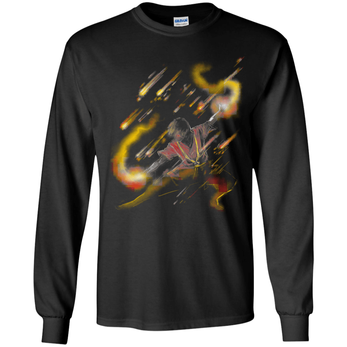 T-Shirts Black / YS Fire Dancer Youth Long Sleeve T-Shirt