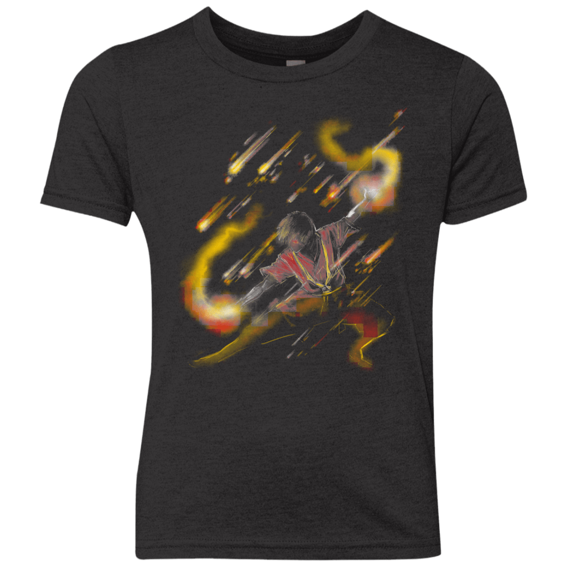 T-Shirts Vintage Black / YXS Fire Dancer Youth Triblend T-Shirt