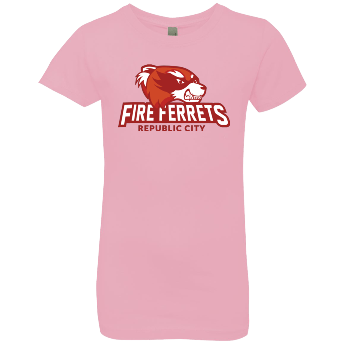 T-Shirts Light Pink / YXS Fire Ferrets Girls Premium T-Shirt