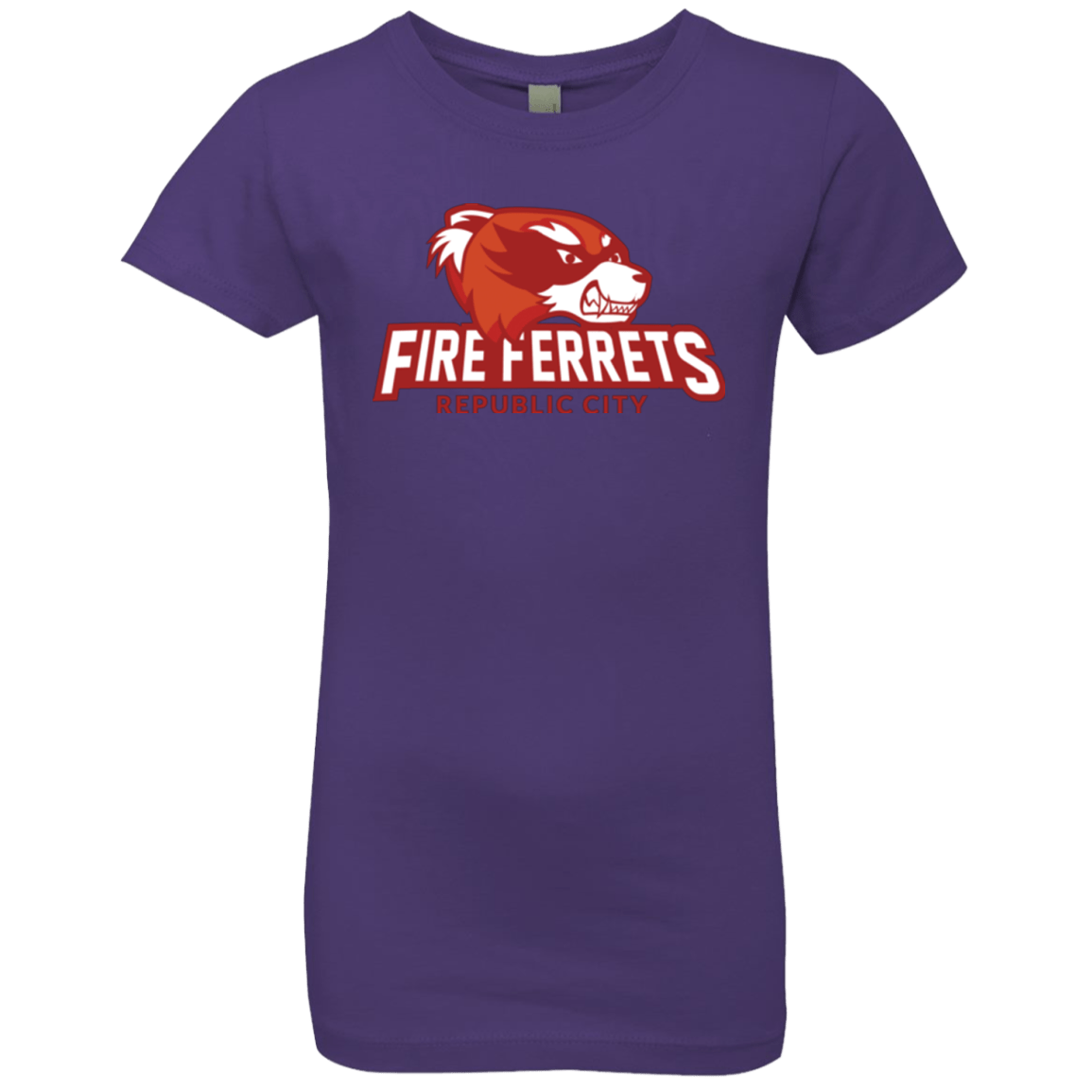 T-Shirts Purple Rush / YXS Fire Ferrets Girls Premium T-Shirt