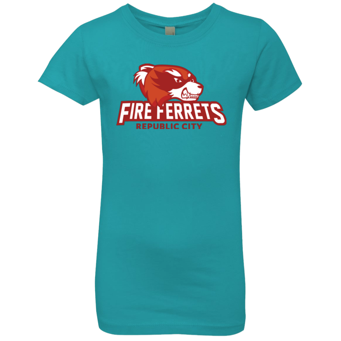 T-Shirts Tahiti Blue / YXS Fire Ferrets Girls Premium T-Shirt