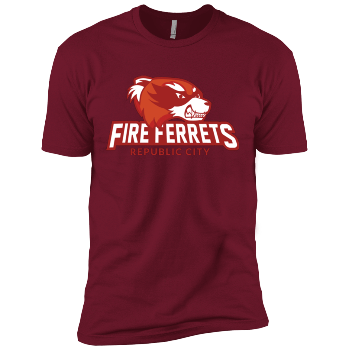 T-Shirts Cardinal / X-Small Fire Ferrets Men's Premium T-Shirt