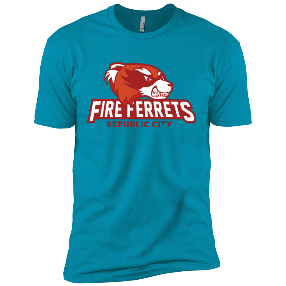 T-Shirts Turquoise / X-Small Fire Ferrets Men's Premium T-Shirt